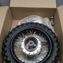 10 Inch 2.5-10 Rear Wheel Tire with 1.4 x 10 Rim and Drum Brake With 12mm Bearing for 50cc Dirt Pit Bike, ATVs, Black