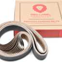 Red Label Abrasives 1 X 30 Inch Sanding Belts - Industrial Grade Silicon Carbide (Choose a Grit) - 12 PACK - For Knife Sharpening and Metalworking (Fine Grit Assortment)