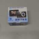 2025 New Digital Camera, 56MP FHD 1080P for Kids with 16x Digital Zoom Anti Shake, Face Detect, Smile Capture, 32GB TF Card, Battery, Lanyard, a Great Gift for Boys & GirlsBlack