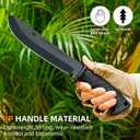 2 x Fixed Blade Knife with Kydex Sheath Durable Stainless Steel Survival Hunting Knives for Outdoor Use (KP004)