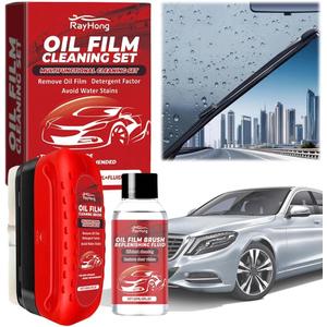 Oil Film Cleaning Brush for Car Windows,2025 New Automotive Oil Film Cleaning Brush,Car Glass Oil Film Remover,Reusable Oil Film Cleaning Brush,Glass Cleaning Board,Car Window Oil Film Remover