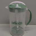 Dr. Brown's Baby Formula Mixing Pitcher with Adjustable Stopper, Locking Lid, & No Drip Spout, 32oz, BPA Free, Olive