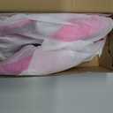 Coutgo Satin Kitten Low Heels with Bow Closed Pointed Toe Short Pumps Dress Wedding Party Shoes, Hot Pink, Size 6.5