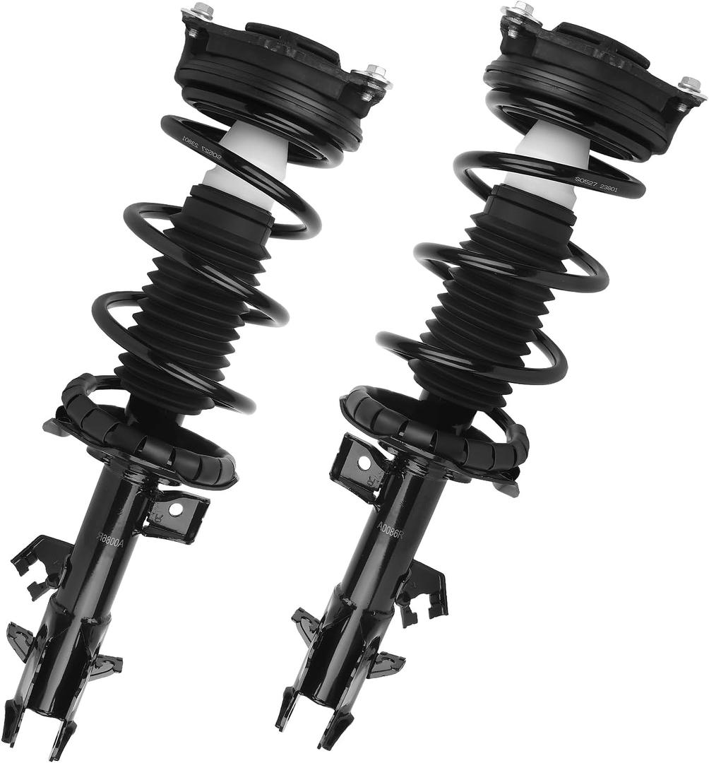 KUSATEC Front Pair Complete Struts Shock Absorber fit for Nissan Versa 2007-2012, 172352 172351 Left/Right Struts with Coil Spring Assemblies