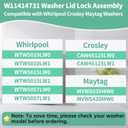 2025 Upgraded W11414731 W11513248 Washer Lid Lock Assembly Compatible with Whirlpool Maytag Crosley Washer WTW5010LW0 WTW5015LW0 WTW5057LW0 Replaces AP7002928 PS16543458 DTL60003 Lid Lock Switch