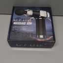 Deep Tissue Massage Gun, Portable Percussion Muscle Massager with 30 Speeds & 6 Attachments, Handheld Electric Back & Neck Massager for Pain Relief (Black)