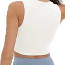 V VOCNI Nursing Tank Tops for Breastfeeding Crew Neck Sleeveless Maternity Tank Tops Sports Bras Workout Pregnancy Crop Tops
