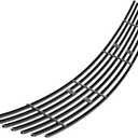APS Compatible with Nissan Murano 2003-2008 Lower Bumper Stainless Steel Black 8x6 Horizontal Billet Front Grill Grille Insert N66486J