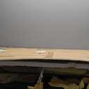 Deco 79 Wood 2 Shelves Console Table with Slim Black Metal Legs, 40" x 14" x 32", Beige