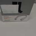 JISULIFE Portable Neck Fan, Hands-Free Bladeless, 5 Speeds, 4000 mAh Battery Operated Wearable Personal Fan, Twistable, Rechargeable, Gift for Women Men-Grey