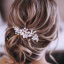 Gorais Bride Wedding Hair Vine Pearl Bridal Headpieces Leaf Hair Accessories for Women and Girls
