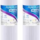 PUREPLUS 20" x 4.5" Whole House Pleated Sediment Filter for Well Water, Replacement Cartridge for ECP5-BB, AP810-2, HDC3001, SPC-45-1005, CP5-BB, ECP1-20BB, 2Pack