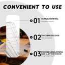 Slotted Quilting Ruler Acrylic 17.7x21.9in | XL Non-Slip Precise Quilting Template, Professional Sewing Quilt Strip Ruler for Fabric Strip