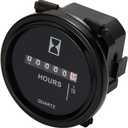 Mechanical Hour Meter Gauge - AIMILAR Professional Engine Hourmeter AC110-250V for Boat Auto ATV UTV Snowmobile Lawn Tractors Generators (AC110-250V)
