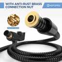 6-Mode High Pressure Handheld Shower Head Set, Consumer Reports Recommended HOPOPRO High Flow Hand Held Showerhead with 59 Inch Hose Bracket Teflon Tape Rubber Washers