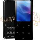 144GB MP3 Player, Bluetooth 5.2 Music Player, HiFi Sound Digital Music, Built-in HD Speaker, FM Radio, Voice Recorder, Earphones Included, MP3 Player for Friends, Kids, Students, Seniors (Black)