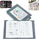 Embroidery Stitch Book Kit  Portable Beginner Embroidery Book with Complete Toolkit & Step-by-Step Tutorial, All-Scenario Stitch Guide for Adults & Craft Lovers (1 Set)