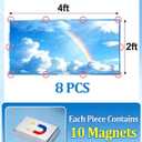 8Pcs 4'x2' Fluorescent Light Covers for Ceiling Lights Classroom Must Haves