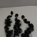Bulk Human Hair Loose Wave - 3 Bundles (300g) Weft-Free Seamless for Box & Boho Knotless Braids 16 Inch Natural Black