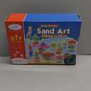 Shindel Sand Art Kits for Kids, 36 PCS Sand Painting for Crafts 8 Shapes of Bottles 10 Assorted Colored and 2 Glitter Sand Bags for Kids DIY Project