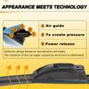 AUTOBOO 26" and 16" Windshield Wipers Blades (Pack Of 2),OEM Quality Premium All-Seasons Wiper blades,Stable and Quiet Armor wiper blades