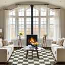 Washable 2x3 Entryway Area Rugs: Vintage Soft Floral Thin Doormat with Non Slip Backing Water Resistant Bathroom Laundry Rug for Kitchen Indoor Carpet for Bedroom Low Pile Floor Mat (2x3,Green)