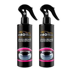 2pcs P40 Car Scratch Quick Repair Nano Spray Instant Invisible Scratch Remover,Quick Paint Restoration, Long-Lasting Protection, All Cars & Surfaces