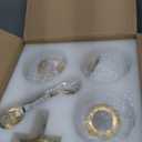 3 Lights Vintage Bathroom Vanity Light Fixtures Over Mirror, Brushed Gold Vanity Lights For Bathroom With Milk White Glass Globe Shade, Wall lights For Bedroom, Hallway, Dressing Table, G9 Bulbs