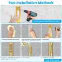 Foam Hand Liquid Soap Dispenser, 400ml Bathroom Shower Dispenser Gel Container Shower Pump Dispenser and Organizer for Bathroom Kitchen Hotel, Refillable Liquid Lotion Soap Dispenser Wall Mounted, Gold