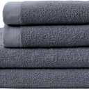 Coyuchi Classic Organic Cotton Terry Bath Towels, 100% GOTS Certified
Minimalist 4-Piece Towel Set, Quick-Dry, Soft, Absorbent, Lightweight, 2 Hand Towel, and 2 Bath Towel, Graphite