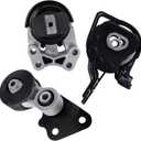 Front and Rear Engine Mount & Transmission Mount Kit Left & Right 3 Pcs Compatible with 07-14 Ford Edge 3.5L / 07-10 Lincoln MKX 3.5L, A5342 A5431 A5605