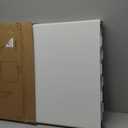 Folding Table 4 Foot Portable Heavy Duty Plastic Fold-in-Half Utility Table Small Indoor Outdoor Adjustable Height Folding with Carrying Handle, Camping and Party,White | Portable, Heavy Duty, Fold-in-Half, Indoor Outdoor, Adjustable Height, Folding