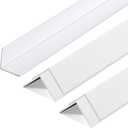 Sasylvia 5 Pcs 2-3/8 x 48 Inches Wall Corner Protector Guards, Avoid Scratching Scuffs, White Vinyl Corner Trim Molding, Easy to Install & Cleaning for Door Countertop Furniture Cabinet Protection