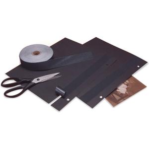 Lineco Gummed Hinging Tape for Artwork Framing, Acid-Free Linen Fabric, 1.25 inch X 35 Feet, Black (L533-1016)
