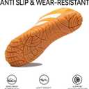 Barefoot Shoes Women Casual Sneakers,Wide Toe Box Shoes Women Zero Drop Barefoot Shoe Men,Minimalist Trail Running Shoe,Non-Slip Lightweight Breathable Comfortable Fashion Walking Hiking Shoes Unisex (Orange, XXL)