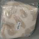 DEXI Bathroom Rug 31x31, Non Slip Washable Bath Mat, Absorbent Soft Microfiber Bathmat, Floral Plant Square Carpet for Shower Floor, Beige