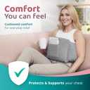 Zomaple Post Mastectomy Pillow Post Surgery Post-Op Essentials, Breast Augmentation/Reduction & Mastectomy Recovery Supplies Washable Cover for Comfort & Support