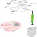 Inflatable Shampoo Bowl, Portable Hair Washing Tray for Bedside and in Bed, Lightweight Shampoo Basin for Elderly, Disabled, Pregnant, Injured, Bedridden, Handicap, Lightweight Hair Washing Sink