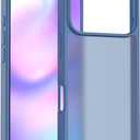 PinLiSheng Matte Case for iPhone 17 Pro Case,Shockproof Protective Hard Back Slim Phone Case,Frosted Translucent Back Phone Cover, Anti-Fingerprint - Blue