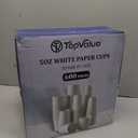 TV TOPVALUE 600 Pack 5 oz Paper Cups, Disposable Bathroom Mouthwash White Hot Drinking Cups for Home, School and Office