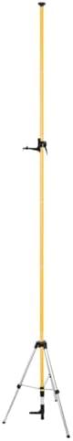 12 Ft./3.7M Professional Lasers Level Pole with Tripod, Adjustable Telescoping Pole for Leveling Tools, Multi-functional Fine-tuning Bracket with 1/4” and 5/8” Thread Adapters, Includes Carrying Bag