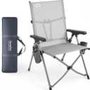 SUNNYFEEL 3-Position Reclining Camping Chair, High Back 350 LBS
