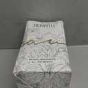 BOYATU Travel Makeup Bag Cosmetic Bags for Women: Large Make up Bags Set of 3 - Portable Makeup Organizer with Compartments&Handle&Divider - Waterproof PU Leather Toiletry Bag(C-1-Light Brown)