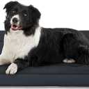 JoicyCo Dog Bed Soft Dog Crate Pad Mat for Medium/Large Dogs 36 in Non-Slip Bottom Washable Dog Sleeping Mattress Pet Beds Cat Bed Kennel Pad, Dark Gray