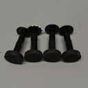 4PCS Adjustable Threaded Bed Frame Anti-Shake Tool, Upgraded Headboard stoppers with Free Furniture Pads, Easy Installation Bedside Anti-Shake Tool for Headboards, Cabinets and Sofas, 1.18-4.13in