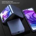 Cresee Case for Motorola Razr Plus 2024/2025 - with Built-in Cover Screen Protector - Thin Hard Matte Polycarbonate Cover Phone Case for Moto Razr+ 2024/2025 - Midnight Blue