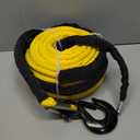 Marsui 1/2" x 100 ft Synthetic Winch Rope Cable Kit, 32000lbs Winch Line with Protective Sleeve Forged Hook Replacement Safety Pull Strap for 4WD Vehicle Truck ATV UTV SUV, Yellow