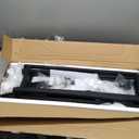 Huuger Folding Desk with Storage Shelf, 31.5 Inch Foldable Computer Table for Small Spaces, Space Saving Sofa Table for Couch, Writing Work Office Computer Desk, Easy to Fold, Black