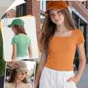 LessonZoo 3 Pack Girls Ribbed Crop Tops, 3-Color, 9-10 Years