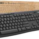 Logitech MK370 Combo for Business, Wireless Full-Size Keyboard and Wireless Mouse, Secure Logi Bolt USB Receiver, Bluetooth, Globally Certified Windows/Mac/Chrome, Linux - Graphite